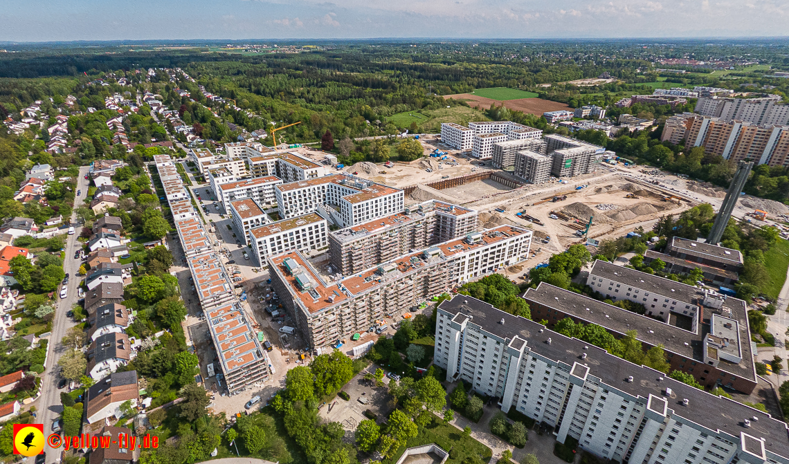 09.05.2023 - Baustelle Alexisquartier und Pandion Verde in Neuperlach